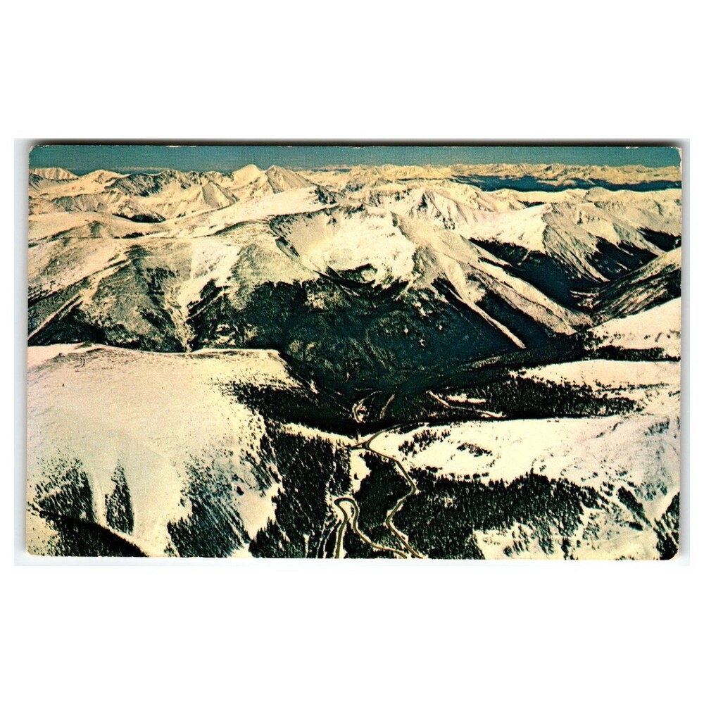 Berthoud Pass Ski Area Rocky Mountains Colorado Chrome Postcard 1966